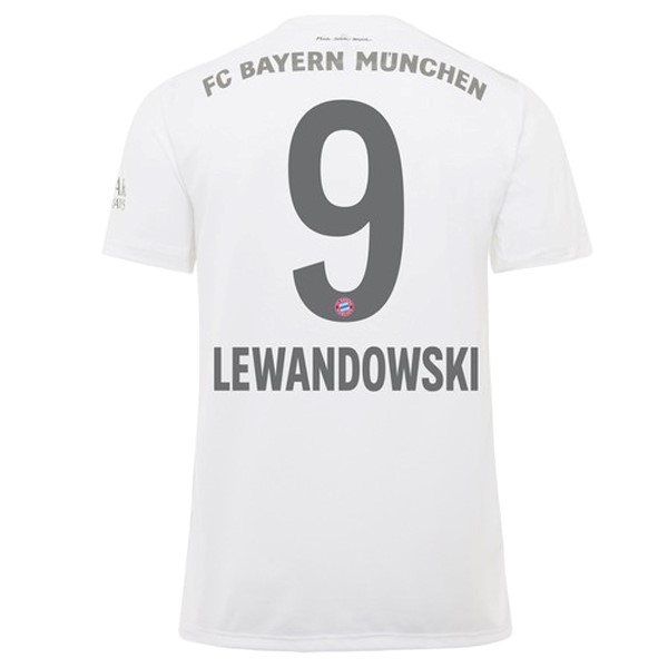 Camiseta Bayern Munich NO.9 Lewandowski Segunda equipación 2019-2020 Blanco